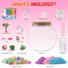 MYDOVA Unicorn Terrarium Crafts Kit for Kids - Unicorn Birthday Gifts Toys with LED Night Light-Up & Remote Control DIY Unicorns Toys Arts and Crafts Kit for Kids Girls Ages 6-8 8-12 Year Old