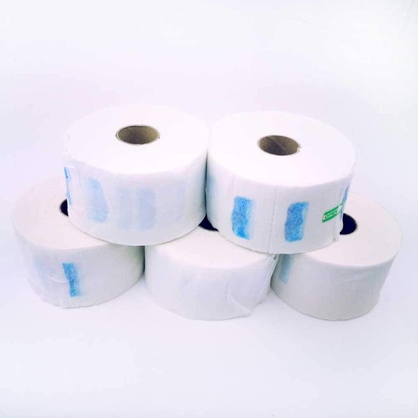 Huini Stretch 5 Rolls (One Pack) Barber Neck Strips, Stretchable, 2.76〞× 11'' Shaving Factory Barber Neck Strip CD-704