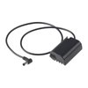 FocusFoto DC Male Plug to DMW-BLK22/DMW-DCC17 Decoded Dummy Battery Power Adapter Cable for Panasonic Lumix S5 DC-S5 S5II S5M2 DC-S5K S5GK G9 G9II G9M2 GH5II GH5M2 GH6 Camera