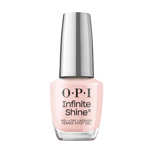OPI Infinite Shine Long-Wear Soft Crème Finish Opaque Pink Nail Polish, Up to 11 days of wear & Gel-Like Shine, Pretty Pink Perseveres, 0.5 fl oz