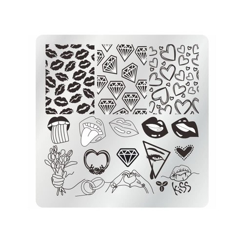 VNC Nail Stamping Plates Set 12pcs Nail Plates 1 nail art stamper 1scraper 1storage bag Nail Art plate Template Image Plate Stencil Nails Tool Set