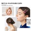 Cptots Small Hair Barrettes For Women No Slips Metal Snap Hair Clips For Thin Hair And Fine Hair,Candy Colors,20 PCS,1.97 x 0.5 Inches