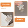 3pcs Flower Hair Clip Small Hair Clasp Hair Claw Clip Flower Hair Claw Flower Claw Clips Lady Headdress Hair Clasp Ornament Small Claw Clamps Flower Hair Clasp Flower Claw Clamp