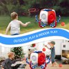 Octopus Pool Toys, 2-in-1 Kids Inflatable Basketball Hoop & Ring Toss Yard Games, Family Party Indoor Outdoor Water Play, Cool Spring Summer Toys for 3 4 5 6 7 8 Yr Old Boy Girl Teen Gift (Red&White)