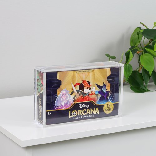 Generic Acrylic Display Box for Lorcana Booster Box, Collector Booster Box with Easy Magnetic Lid, Lorcana Booster Box Display case, Booster Box Not Included, Clear