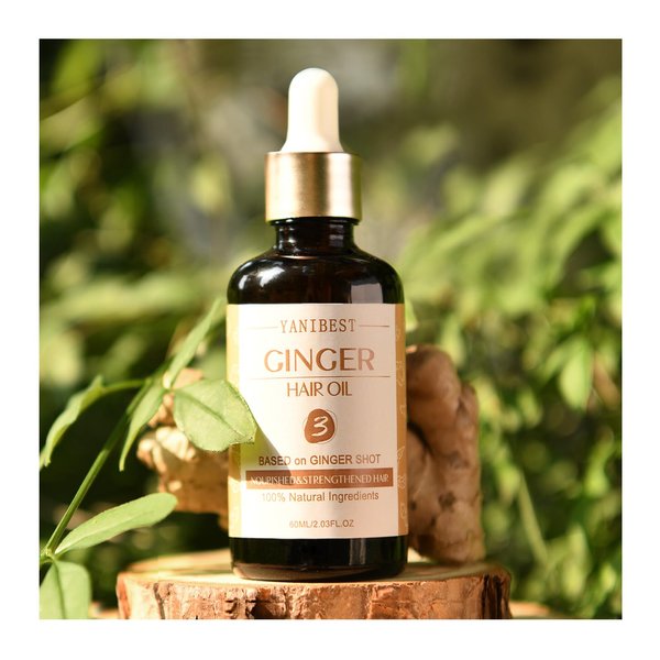 YANIBEST Natural Ginger Hair Oil, Improve in Scalp Health, Nourish Strengthen Hair Roots, Hair Oil Treatment, More Shinier and Healthier, for All Hair Types