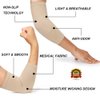 TOFLY® Elbow Compression Sleeves for Unisex, 20-30 mmHg Tennis Elbow Brace Support - Tendonitis and Tennis Arm Sleeves for Pain Relief & Arthritis, Elbow Protector Support Wrap for Recovery, Beige XL