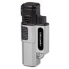 Vertigo Hornet Quad 4 Torch Flame Single Action Cigar Lighter Silver