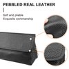 Genuine Leather Smoking Tobacco Pipe Pouch Case Bag for 2 Pipes Tamper Filter Tool Cleaner Preserve Freshness (Black)