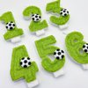 JonesLi 3th Birthday Candles，Soccer Birthday Decorations，Suitable for Girl and boy Cake Toppers, Wedding Cakes, Anniversaries, Party Celebrations, Birthday Decorations
