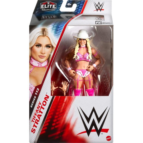 WWE Mattel Elite Action Figure & Accessories, Series #113 6-inch Collectible Tiffany Stratton with 25 Articulation Points & Swappable Hands