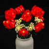 VONADO Light Kit Compatible with Lego-Bouquet-of-Roses-10328 Flowers Icons (Lights Only, No Models) Creative LED Lighting Set Compatible with Lego 10328 Valentines Roses Bouquet Building Set