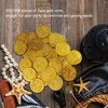 Aebor 200 Pcs Plastic Pirate Gold Coins St. Patrick's Day Play Treasure Coins Fake Coins Reward Gifts for Kids Board Games Pirate Party Cosplay Pirate Party Decorations (200pcs)