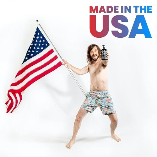 Ballsy Give-A-Sack Ballwash Charcoal Body Wash for Men - Moisturizing Men’s Bodywash with Coconut Oil – Soap for Men & Great for your Most Intimate Areas, 16 Oz with Pump, Mint & Mandarin