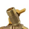 Solid Brass Y Ball Valve 3 Male Thread with Comfort Grip for Oil and Gas Hoses Connector Splitter Adapter