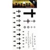 PP TATTOO 1 Sheet Religion Christian Cross Jesus symbol Temporary Tattoo Stickers Waterproof Body Arm Tattoo Sticker for Men Women Make up Fake Tattoo Removable