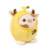 PEACH CAT Cute Banana Cow Plush Pillow Banana Cow Stuffed Animal Cow plushie with Banana Outerwear for Kids Yellow 8"