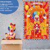 Carnival Circus Theme Party Games Pin The Nose On The Clown Game Birthday Party Game Circus Pin Game and Activities for Boys Girls Circus Theme Party Supplies Decorations Indoor Outdoor