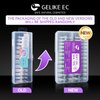 Gelike EC Short Almond Nail Tips: Soft Gel X False Nail Tips Full Cover for Nail Extensions - Acrylic Nails Professional Clear Gelly Tips Preshaped PMMA, 12 Sizes, 240PCS