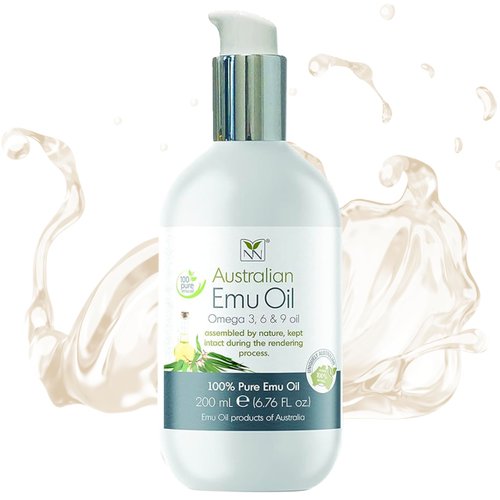 Y-Not Natural - Organic Pharmaceutical 100% Pure Emu Oil 200ml | Free Range Aboriginal Omega 3, 6 & 9 Oil/Scented for Hypoallergenic Skin Care, Hair and Healing | All Natural