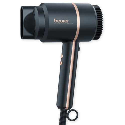 Beurer HC35 Compact Hair Dryer 1500-Watt Blow Dryer Ionic Technology Reduces Frizz Lightweight an...