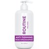 Routine Wellness Anti-Thinning Shampoo for Thinning Hair - Biotin DHT Blocker Women & Men - Color Safe Shampoo for Hair Loss & Healthy Growth - Rose Hips - 14oz