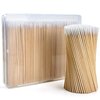 400Pcs Pointed Cotton Swabs in Storage Box - Precision Microblading Cotton Swabs with Wooden Sticks, 4 Inch Cotton Swabs for Makeup, Cleaning Nail Polish, Eyebrow, Tattoo Permanent Supplies, Craft