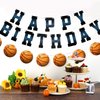 Adecortalk Basketball Happy Birthday Banner Basketball Birthday Party Decorations for Boys Basketball Party Supplies Sports Theme Party Decorations Basketball Birthday Sign