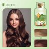 Bubble Plant New Botanical Hair Dye Shampoo - Natural Plant-Based Bubble Coloring Treatment (Coffee Color), 20ml x 10 Packs
