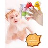 AQKILO Dinosaur Finger Puppet Set, Animals Puppet Show Theater Props, Educational, Bath Toys,10 Pieces