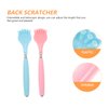 HEALLILY Back Scratcher Extending Metal Extendable Portable Backscratcher Backslap with Plastic Handles Body Massager for Child Elderly Women Men 2pcs (Blue, Pink)