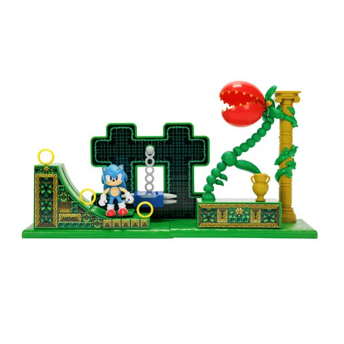 Sonic The Hedgehog Stardust Speedway Zone Playset with 2.5" Sonic Action Figure
