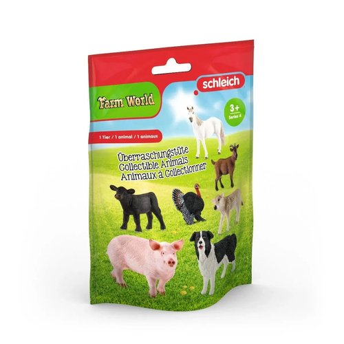 Schleich Farm World Surprise Toy for Kids with Mystery Farm Animal Figurine