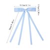WORTL 8 PCS Hair Bows for Women, Hair Ribbon hair bows with Long Tail, hair bow clips Hair Barrettes for Women Accessories (White,Blue,Navy Blue,Light Green)