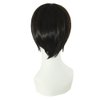 MapofBeauty 12 Inch / 30 cm Men Short Straight Wig Cosplay Costume Wig (Black)