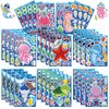 Jovial & Joyful 32 Sheets Sea Animals Make Your Own Stickers, Make a Face Sticker Sheets for Kids, Octonauts Birthday Party Supplies, Under the Sea Party Favors, Return Gifts for Birthday Party
