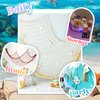 3 Pack Fish Net Decorations for Party,Natural Cotton Hawaiian Party Fishing Net Decorative, Nautical Themed Cotton Fishnet Pirate Party Decor