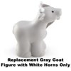 Replacement Part for Fisher-Price Little People Nativity Set - DPX53 ~ Gray Goat Figure with White Horns ~ Works with Many Sets