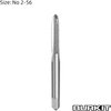Burkit 2pcs No 2-56 UNC Thread Tap Right Hand, HSS 2 x 56 UNC Straight Fluted Machine Tap