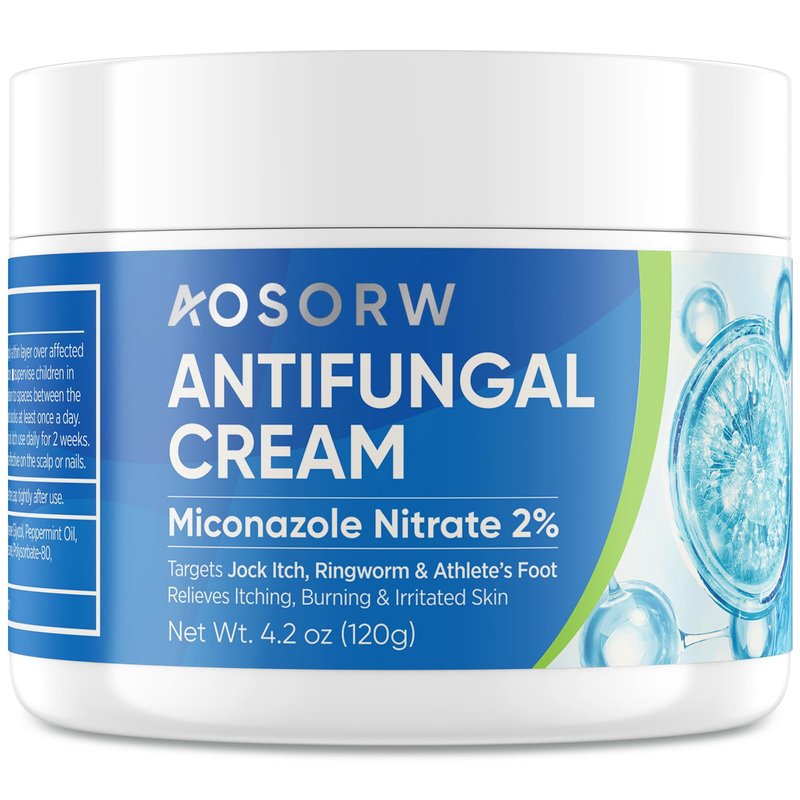 AOSORW Antifungal Cream for Jock Itch - Miconazole Extra Strength Itchy Skin Relief Cream - Ringw...