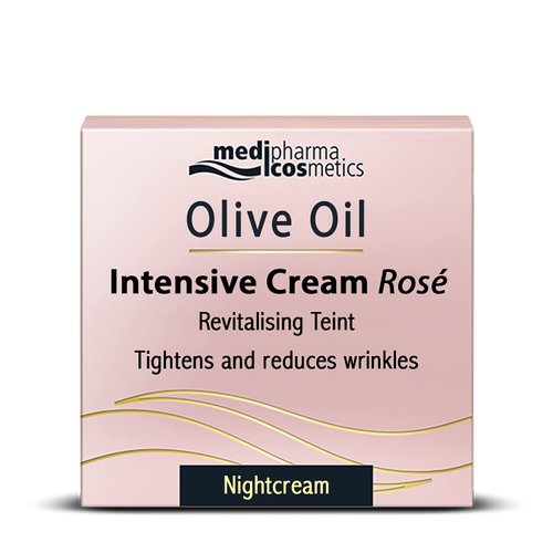 Medipharma Cosmetics Intensive Face Night Moisturizer – Anti-Aging Face Cream with Olive Oil, Hyaluronic Acid & Vitamin A – Facial Night Cream for Women & Men, Made in Germany 1.69 Fl Oz