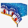 3 Pcs Bowling Disposable Tablecloth, Sports Ball Table Cover Party Tablecloth, Bowling Birthday Party Decoration Beach Plastic Table Cover, 54 x 87 inches