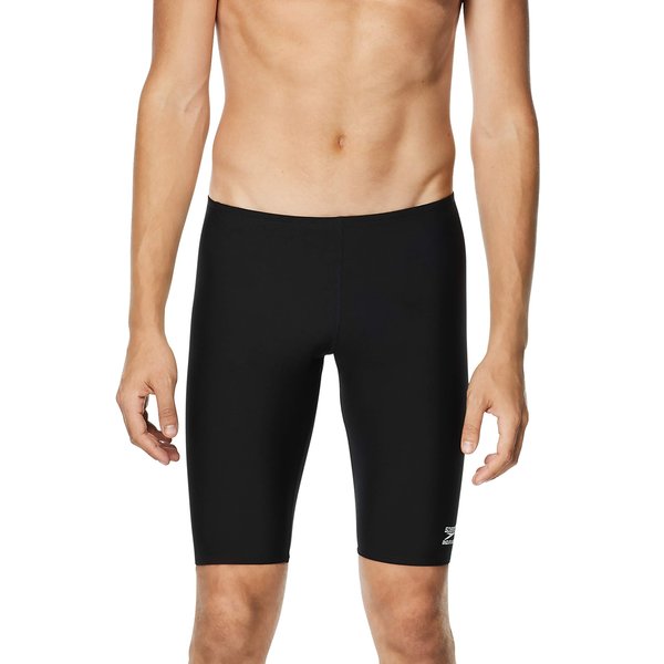 Speedo mens Swimsuit Endurance+ Solid Usa Adult athletic swim jammers, Speedo Black, 32 US