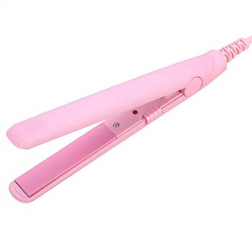 Mini Hair Straightener, 2 in 1 Ceramic Tourmaline Ionic Flat Iron, Hair Straightener Styling Tool Ceramic Mini Hair Curler Flat Straightener Curlers for All Hair Types(4#)