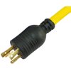 Conntek 15825 1.5-Feet, 30-Amp RV Generator Adapter for Model L5-30P Locking Plug to RV 30-Amp Ergo Grip Connector with Power Indicator