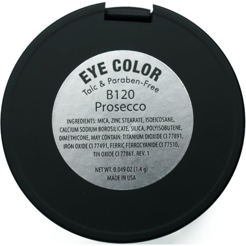 Pure Ziva Prosecco White Wine Pale Gold Shimmering Metallic Pressed Powder Single Vegan Eyeshadow; Talc, Paraben & Cruelty Free