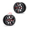 MOHERO 2.2” Alloy Beadlock 1/10 RC Wheel Rims For RC Crawler Axial Wraith Car (Black)