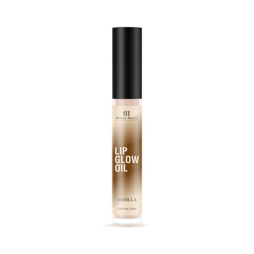 Botanic Hearth Lip Glow Oil with Vanilla flavor | Moisturizing & Hydrating Lip Gloss Oil for Dry Lips | Transparent Gloss | Lightweight & Non Greasy | 0.3fl oz
