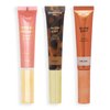 Revolution Pro Cream Face Wand Trio, Cream Contour, Blush & Highlighter Makeup Set, Vegan & Cruelty-Free, Medium, 1x12ml, 2x15ml
