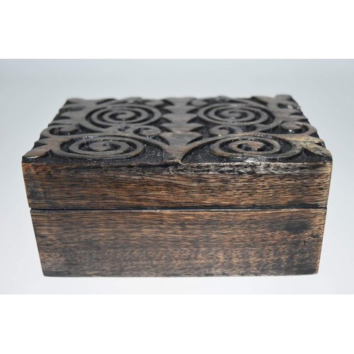 Nature's Enlightenment Spiral Wooden Box- Tarot Cards, Crystals, Altar Supplies, Gift Giving